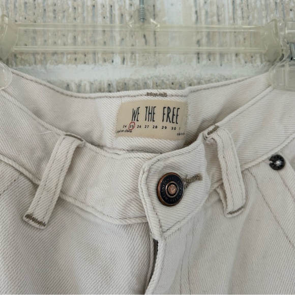 FREE PEOPLE Off White Denim Boot Cut Jeans - Picture 4 of 12